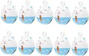 SEWACC Blue and White Cat Bell Bell Beckoning Cat Keychain Hand Bell DIY Christmas Bells Lucky Cat Keyring DIY Bell Accessory Kitten Collar Bell Decorative DIY Bells Metal