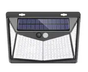 208 LED Solar Powered PIR Motion Sensor Light Garden Security Flood Lamp