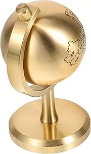 Vintage Style Copper Globe Model Decor Handmade Craft for Home and Office Elegant Desktop Ornament with Unique Design and Stylish Globe for Personal Taste