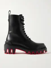 [Christian Louboutin] Christian Louboutin - Dune Trott Alta Leather Ankle Boots - Black - IT39 IT 39 Black