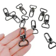10Pcs Swivel Lobster Clasp D-Rings Swivel Snap Hooks Push Gate Clip Lobster C...