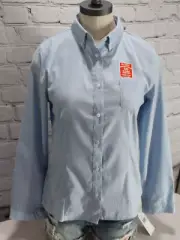French Toast Girls School Uniform Oxford Blouse Size 18 Light Blue Long Sleeves