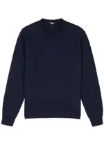 Paige Ferguson Bouclé Cotton Jumper - Navy - M M
