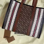 BURBERRY 博柏利 托特包 帆布 TB 口袋 圖案 MERCARI 日本直送 二手