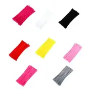 Colorful Chenille Stem Twisted Rod Wool Root Plush Bar Iron Wire DIY Handcraft