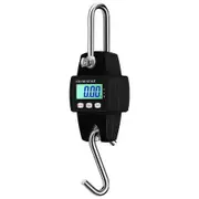 Portable Digital Crane Scale,300kg Hanging Scale,Mini Heavy Duty Industrial Electronic Weight Hook,LCD Digital Crane Scale,Weighing Scale Color Black