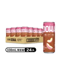 在飛比找momo購物網優惠-【OOHA】氣泡飲 水蜜桃烏龍茶 易開罐330ml x24入