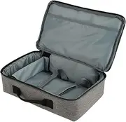 Mini Projector Travel Bag Carry Case,Portable Nylon Carrying Handbag for Most of Small Projectors, 13.6x7.9x4inches, with Sturdy Handle, Gray