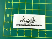 old school bmx decals stickers Greg Hill decal black on clear