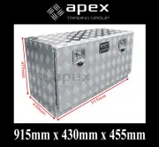 BRAND NEW CHECKER ALUMINIUM TOOLBOX TOOL BOX - TRUCK UNDERTRAY STORAGE - 0051L