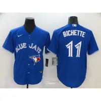 在飛比找蝦皮購物優惠-球服 Blue Jays棒球服藍鳥隊球衣11號BICHETT
