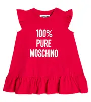 [Moschino Kids] Moschino Kids Baby printed cotton jersey dress M 18-24 red