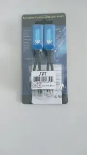 2X RJ45 Splitter Adapter 1 Female Port CAT5 2 male connectors