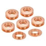 15.5mm(5/8 Inch) Brass Hole Eyelets, 6 Pcs Arc Surface Grommets, Rose Gold