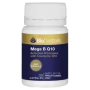 BioCeuticals Mega B Q10 Coenzyme Activated B Complex Immune Support 30T