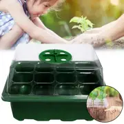 12 Hole Nursery Seed Propagation Seedling Starter Box Tray Plant Grow Trays