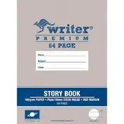 Writer Premium 330 x 240mm Story Book 18mm Ruled 64 Page