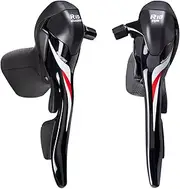 microSHIFT R10 Drop Bar Shift Lever Set - 3 x 10-Speed, Shimano Compatible, Black