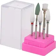 Labymos 7pcs Nail Drill Bits Set for Pedi & Mani Replacement Drill Bits Heads for Electric Nail Drill Handpiece