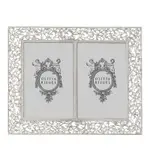 Olivia Riegel Silver Tone Double Frame, 4 x 6