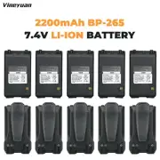 10X 2200mAh BP-265 Li-ion Battery for ICOM IC-T70A IC-T70E IC-V80 IC-V80E Radios