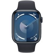 Apple Watch Series 9 GPS 45mm 午夜暗色鋁金屬錶殼 智能手錶 配午夜暗色運動錶帶 M/L MR9A3ZP/A 香港行貨