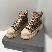 Palladium Womens Revolt Hi Wild 99124260M Sand Like New in Box
