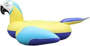 Parrot Shape Swimming Ring, Thickened Inflatable Mount Floating Bed, Inflatable Pool Float with Electric Pump 225 * 210 * 95CM LWX