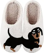 [CATLJXL] Cute Animal Slippers for Women Man Cartoon Animal Slippers for Woman Fuzzy Memory Foam Winter Warm Fluffy Shoes