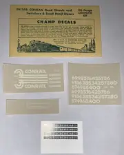 CHAMP HO SCALE DECAL - CONRAIL SWITCHERS & SMALLER HOOD UNITS - #EH-268