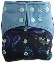 AIO Reusable Washable Cloth Diaper Nappy Charcoal Bamboo Insert Overnight (A21)