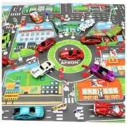 Road Rug For Kids Waterproof Traffic Play Map Parking Map Road Traffic Toy