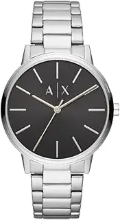 [Armani Exchange] Men's Three-Hand, Stainless Steel Watch, 42mm case size