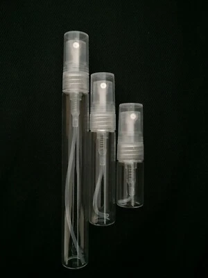 2ml, 5ml & 10ml Glass Spray Bottle Refillable Perfume Decant Travel Atomiser. UK