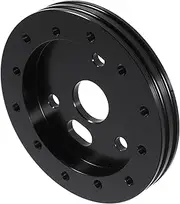 HOLIDYOYO Steering Wheel Pad 6 Holes to 3 Holes Conversion 0.5 Inch Pad Increase Hub Spacer Carbon Fiber Wheel Adapter Car Part Off-road Vehicle Fit