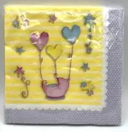 Bellaroopa Baby Shower ABC Blocks Cute Theme Party Paper Beverage Napkins