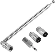 75 Ohm Fm Aerial For Hifi Dab Aerial Antenna Indoor Tv Aerial For Indoor Radio Aerial Digital Radio Telescopic Unbalanced Compatible For Mini System, Table Top Tv, Av Receiver