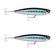 2x Rapala 11cm Precision Xtreme Pencil Saltwater Fishing Lures - BL Sardine
