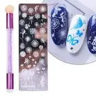 1set Nail Stamping Plate Stylish Unfading Nail Design Print Stamper Lightweight