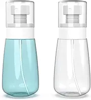 RELANOR Pack 2 Small Spray Bottle Travel Size 2oz/60ml - Fine Mist Mini Empty Spray Bottles - Leak Proof - for Toners, Face & Hair Mist