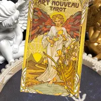 在飛比找蝦皮購物優惠-📢塔羅占卜 英文塔羅牌 Golden Art Nouveau