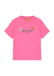 Off-white Kids Funny Flowers Printed Cotton T-shirt (4-10 Years) - Pink - 06YR (6 Years) 06YR (6 years)