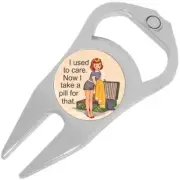 I Used to Care Golf Ball Marker Divot Repair Tool Bottle Opener