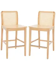 Safavieh Benicio Rattan Counter Stools Set ns NoColor
