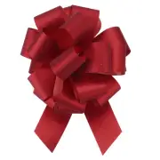 5pcs 7 Inch Large Pull Bow Gift Wrapping Big Pull Bows Ribbon Red
