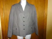 NEW WOMEN'S ALFRED DUNNER BLACK WHITE JACKET BLAZER SIZE 6 PETITE