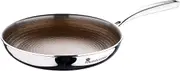 MasterPro Giro 3 | 20 cm Non-Stick Frying Pan | with Triple Layer Stainless Steel and Aluminium | Has Ergonomic Handle | Stainless Steel Frying Pan | for All Types of Cookers