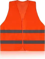 High Visibility Vest Car,Reflective High Vis Jackets,High Visibility Reflective Safety Vest Waistcoats Jacket For Traffic Work, Running, red-orange colour, red-orange colour