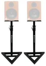 (2) Rockville Adjustable Studio Monitor Speaker Stands For Rockville APM5C