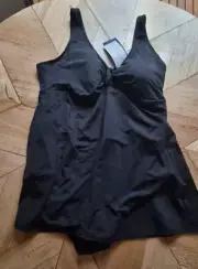 Regatta - Womens Bathers One Piece Dress Black - Size 24 AUS RRP $89.95